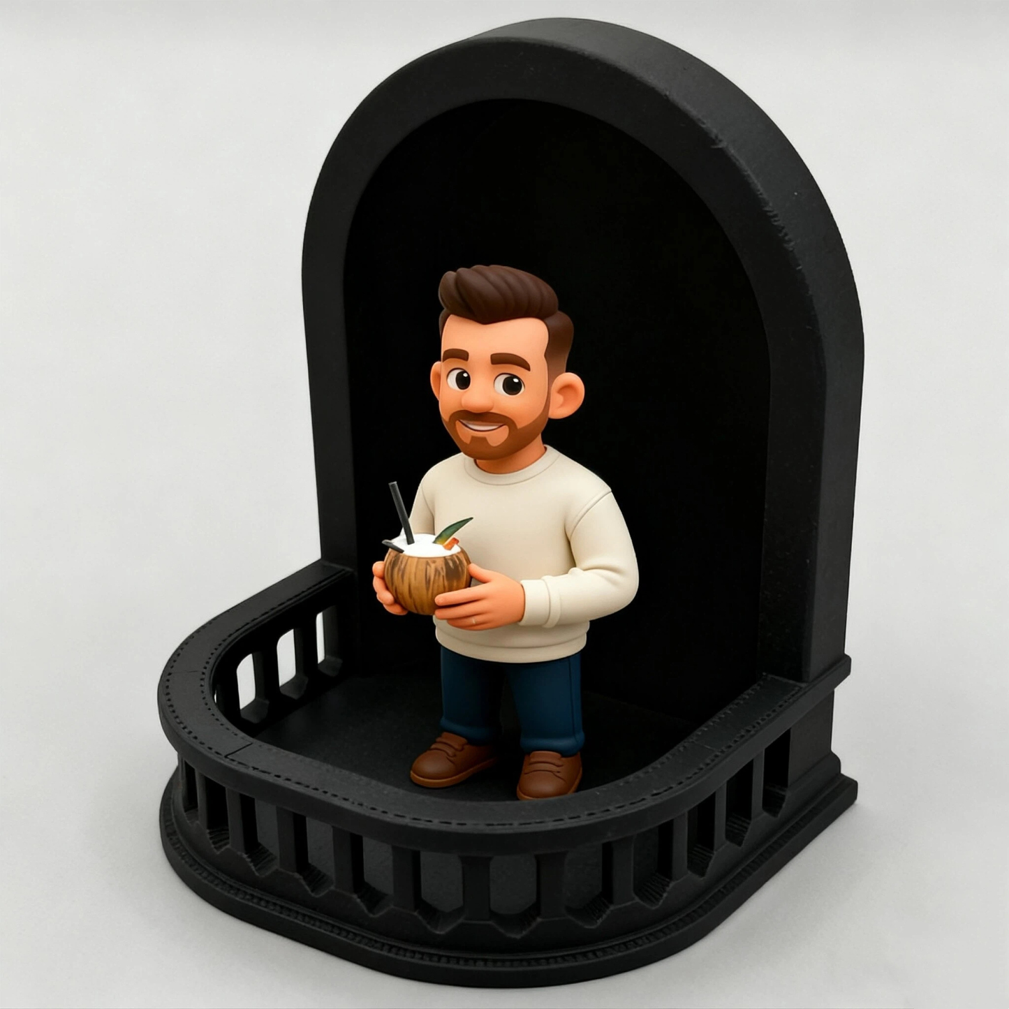 カスタム3dフィギュア冷蔵庫マグネットバルコニースタイルパーソナライズギフト友人家族恋人ホームデコレーション - 