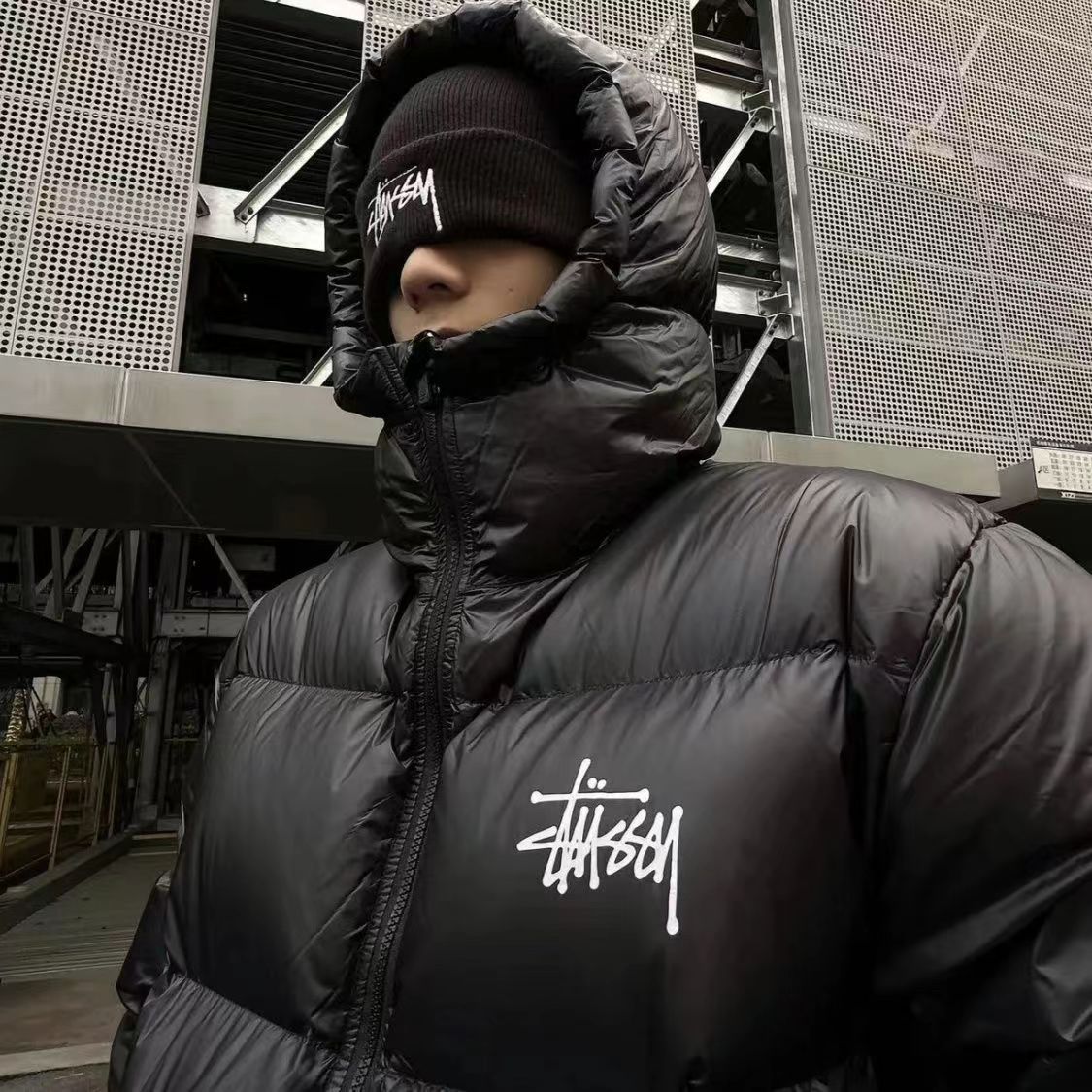 2024 Stussy 冬用暖かい防水ダックダウンジャケット-Nanamallモール