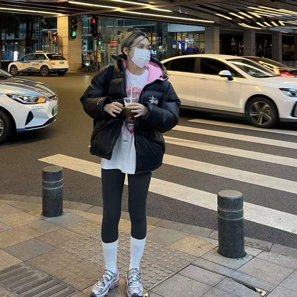 2024 Stussy 冬用暖かい防水ダックダウンジャケット-Nanamallモール