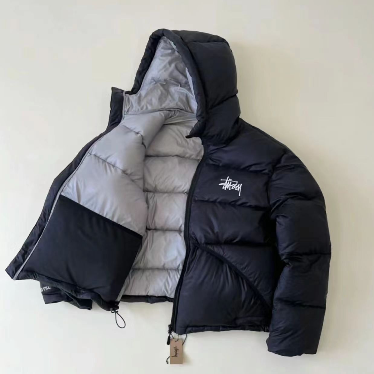 2024 Stussy 冬用暖かい防水ダックダウンジャケット-Nanamallモール