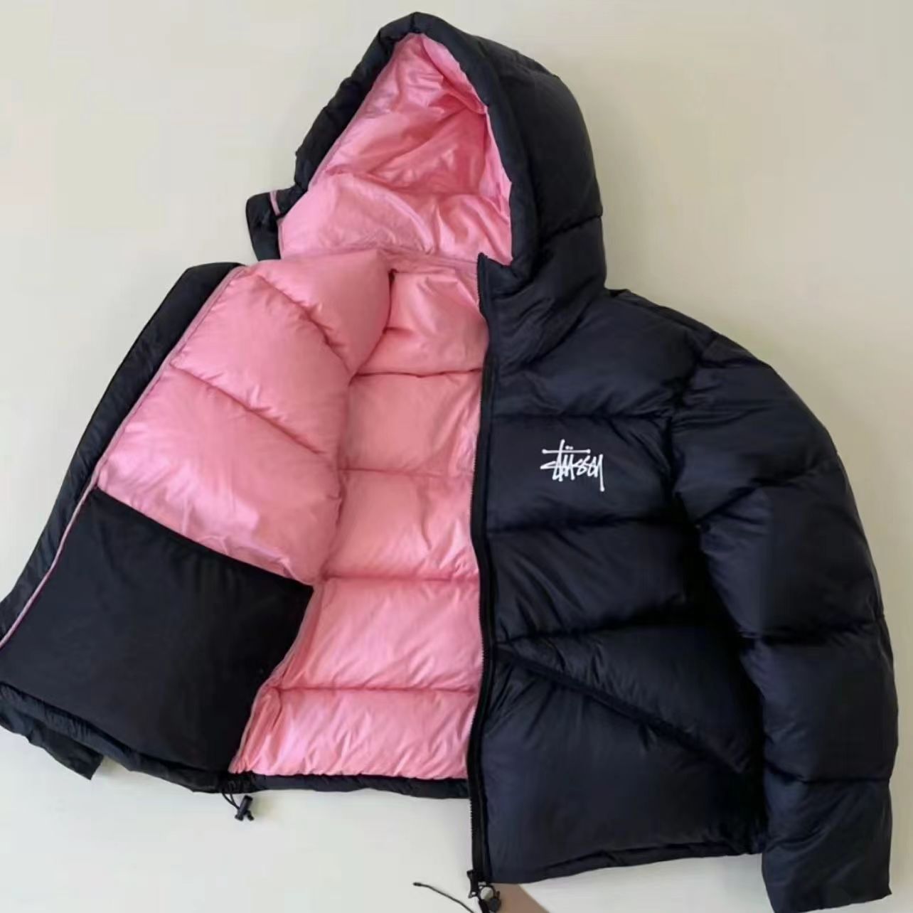 2024 Stussy 冬用暖かい防水ダックダウンジャケット-Nanamallモール