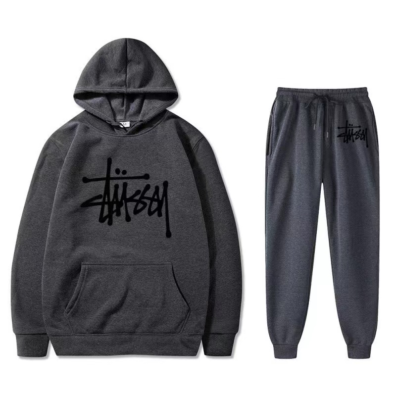 STUSSY casual 2-piece set 【top + pants】（ユニセックス）-Nanamallモール