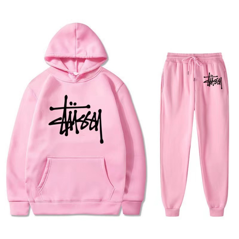 STUSSY casual 2-piece set 【top + pants】（ユニセックス）-Nanamallモール