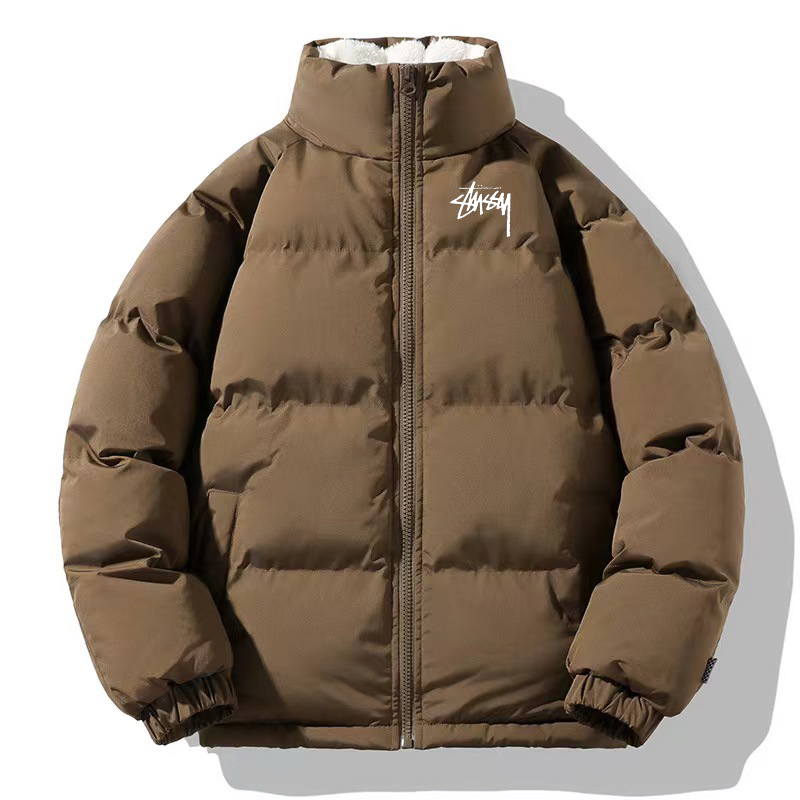 STUSSYフリース/厚くする/ラムウール/ダウンジャケット防風・防寒（ユニセックス）-Nanamallモール