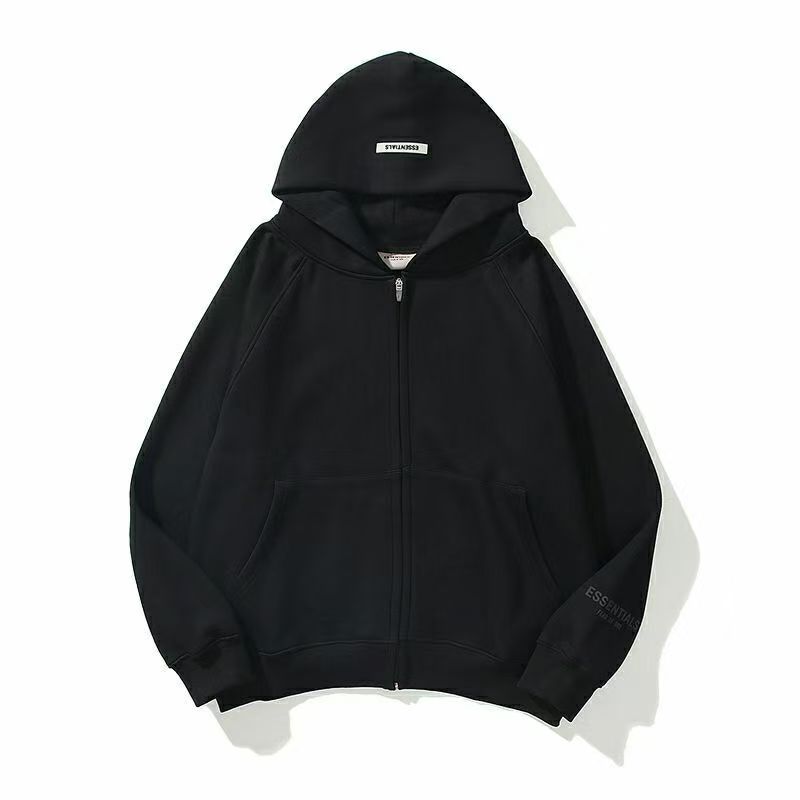 ESSENTIALS BASIC ZIP HOODIE（ユニセックス）-Nanamallモール