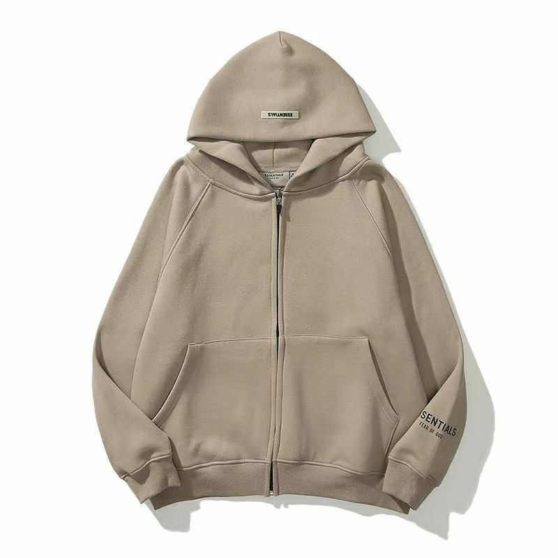 ESSENTIALS BASIC ZIP HOODIE（ユニセックス）-Nanamallモール
