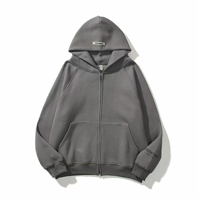 ESSENTIALS BASIC ZIP HOODIE（ユニセックス）-Nanamallモール