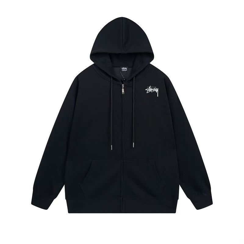 BASIC STUSSY ZIP HOODIE（ユニセックス）-Nanamallモール
