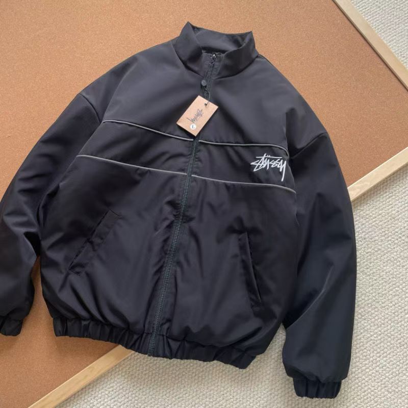 STUSSY embroidered reflective down jacket （ユニセックス）-Nanamallモール