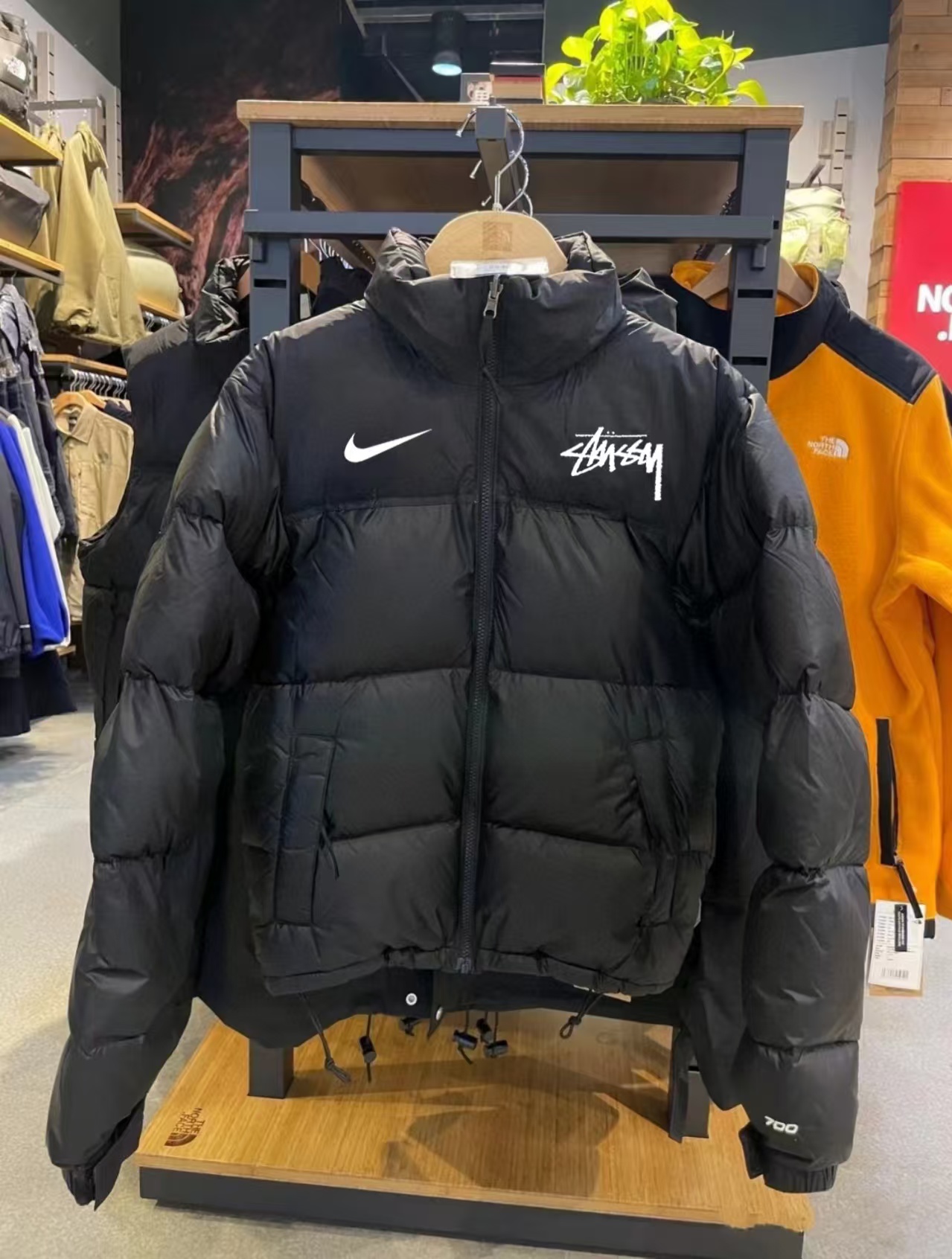 Stussy コラボ ナイキダウンジャケット ファッション 新品-Nanamallモール