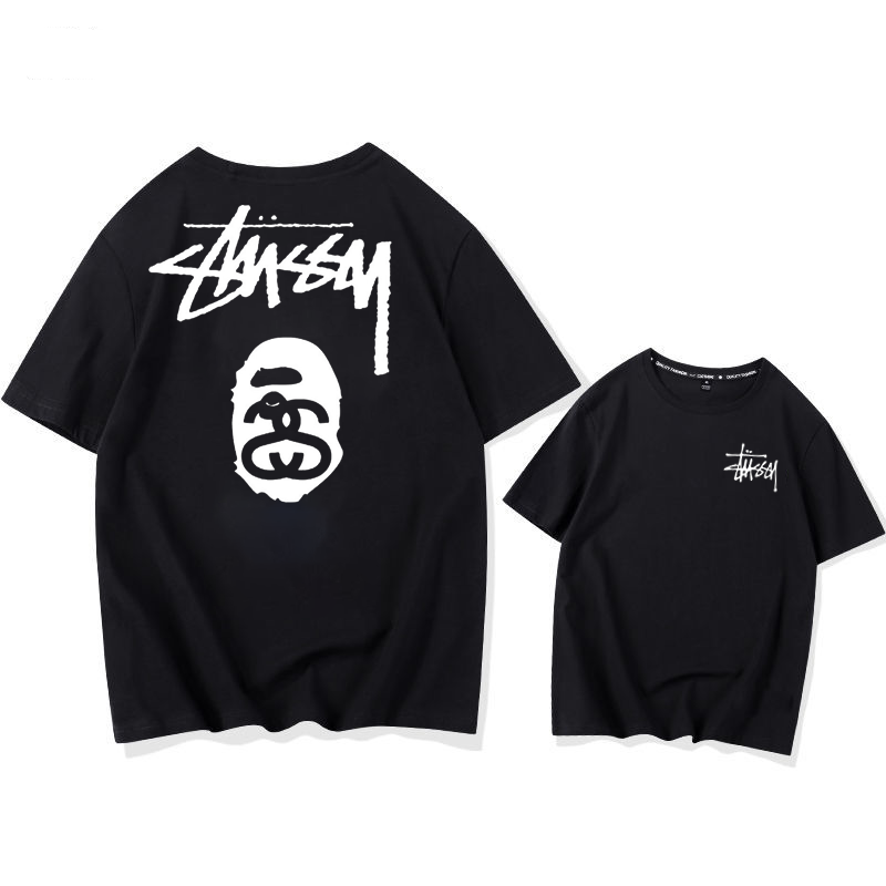 STUSSY street style fashionable casual short sleeves-Nanamallモール