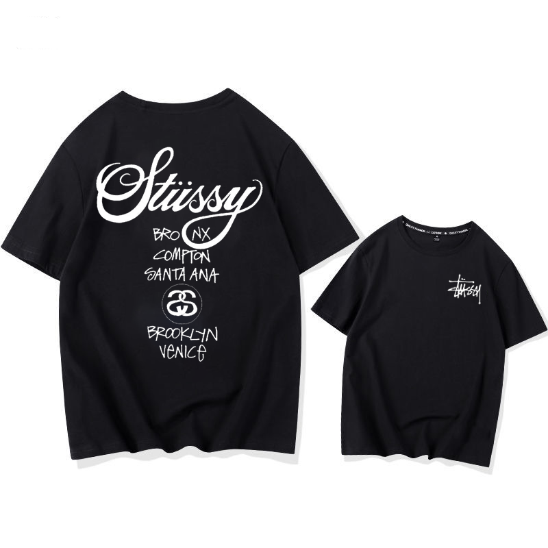 STUSSY street style fashionable casual short sleeves-Nanamallモール