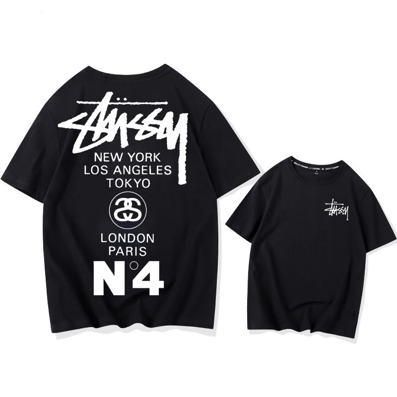STUSSY street style fashionable casual short sleeves-Nanamallモール