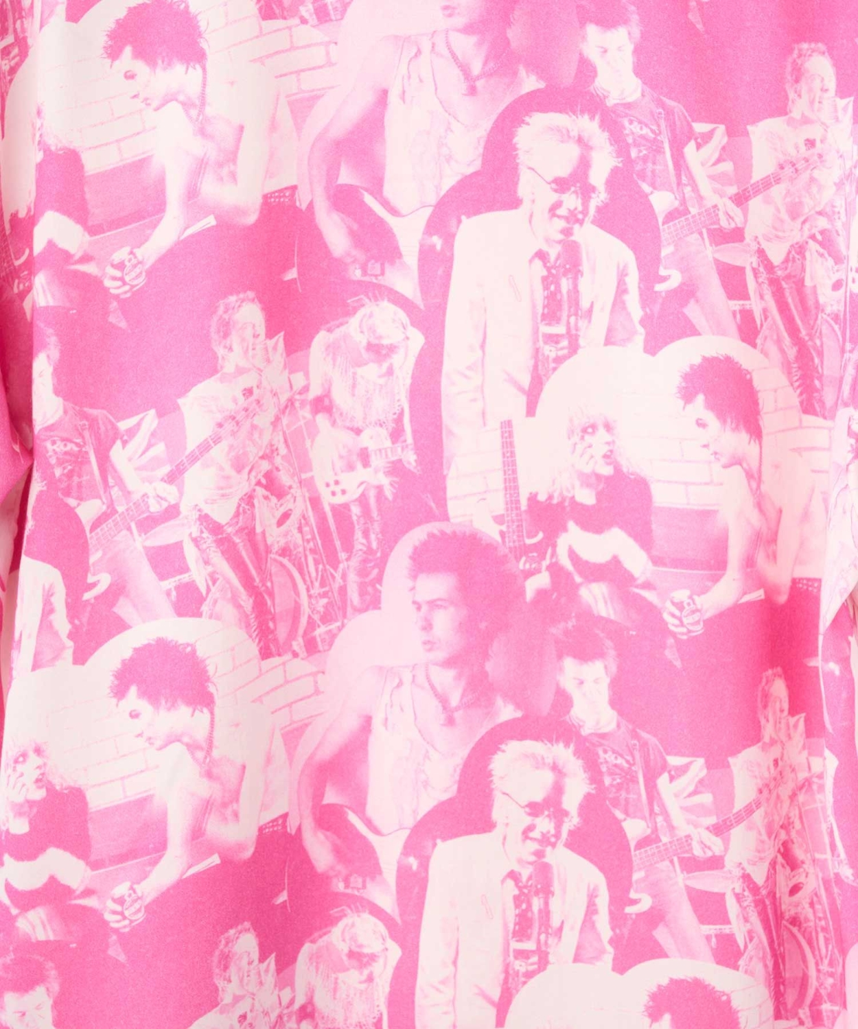 DENNIS MORRIS/BOLLOKS ANARCHY MIX柄 オープンカラーシャツ-Nanamallモール