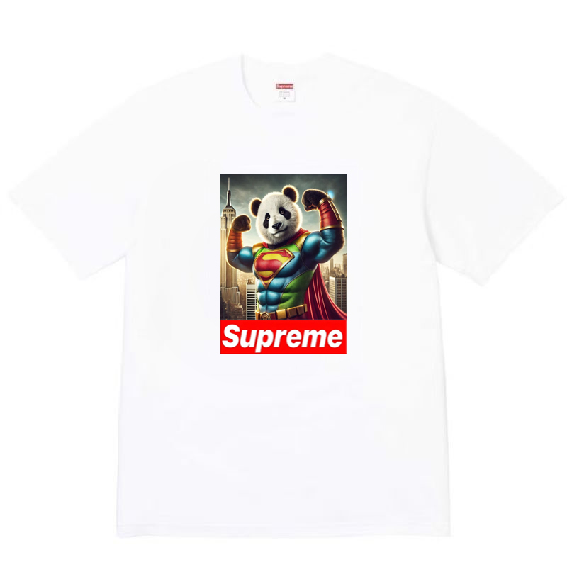 Supreme【シャンシャン】共同ブランドTシャツ（ユニセックス）-Nanamallモール