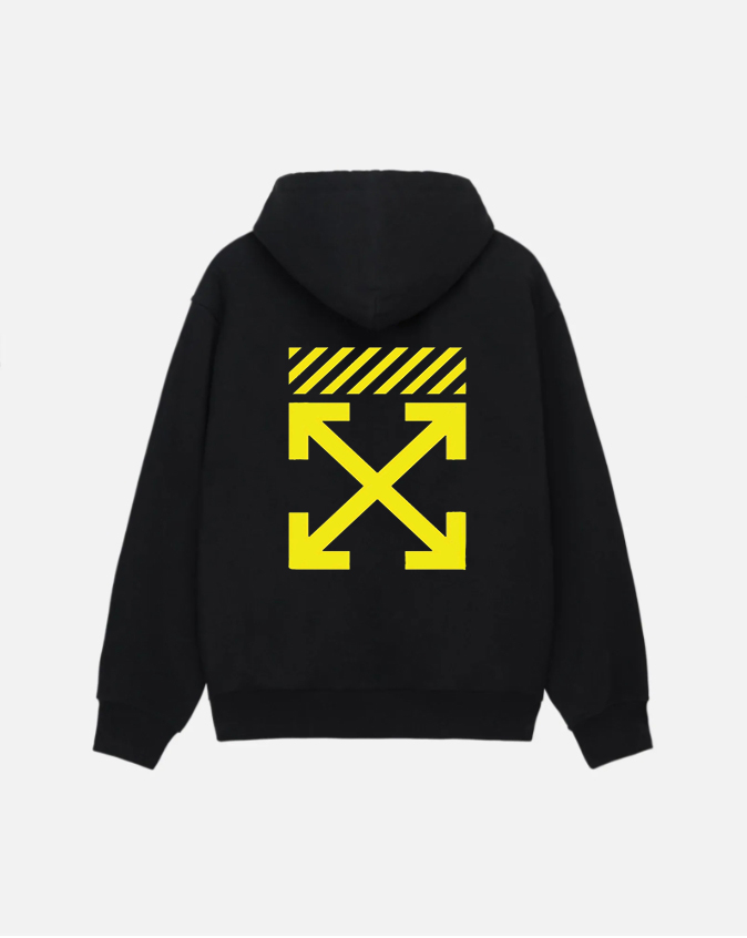 Off-White イエロー ファッション ロゴ パーカー（ユニセックス）-Nanamallモール