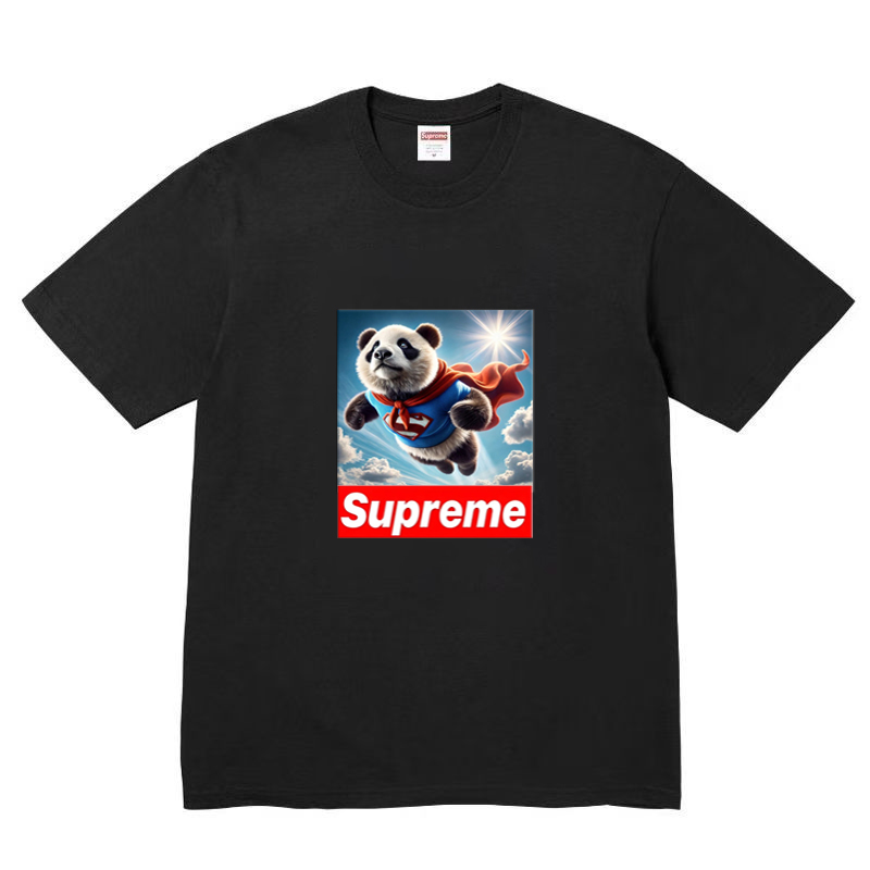 Supreme【シャンシャン】共同ブランドTシャツ（ユニセックス）-Nanamallモール