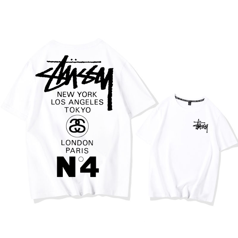 STUSSY street style fashionable casual short sleeves-Nanamallモール