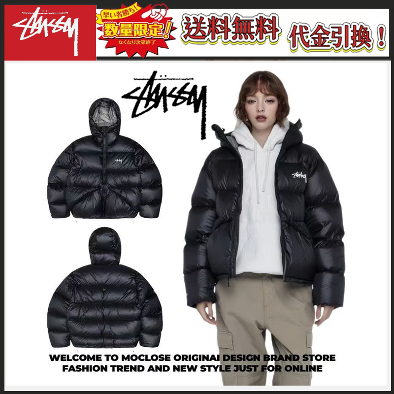 STUSSY クラシックなダウンジャケット撥水 防風 防寒！（ユニセックス）-Nanamallモール
