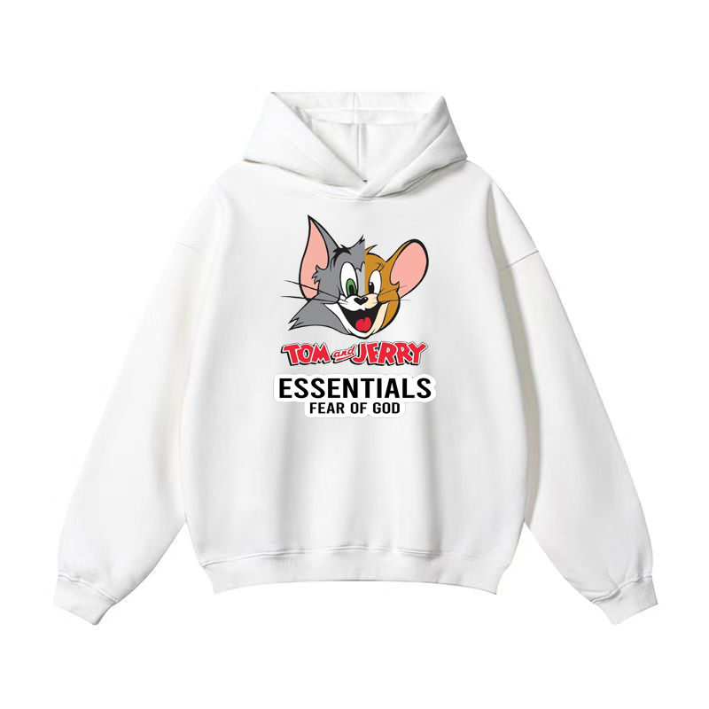 【2025特別割引価格】ESSENTIALS Co-branded cute cat and mouse hoodie-Nanamallモール