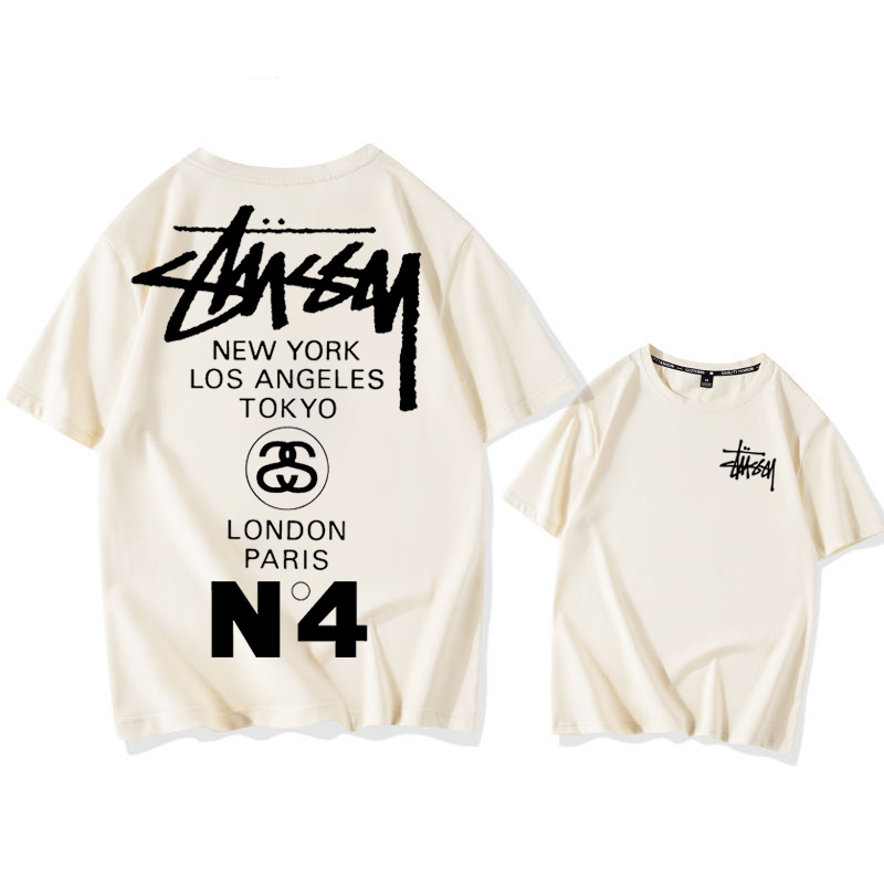 STUSSY street style fashionable casual short sleeves-Nanamallモール