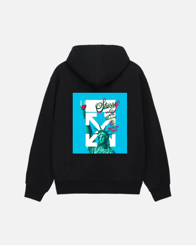 Off-White  クリエイティブな自由の女神パーカー（ユニセックス）-Nanamallモール