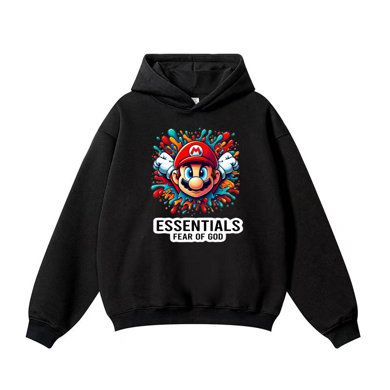 【2025特別割引価格】ESSENTIALS Joint model Super Mario hoodie-Nanamallモール