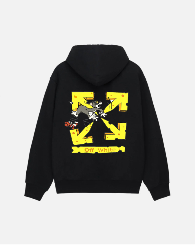 Off-White  人気のトムとジェリーのパーカー（ユニセックス）-Nanamallモール