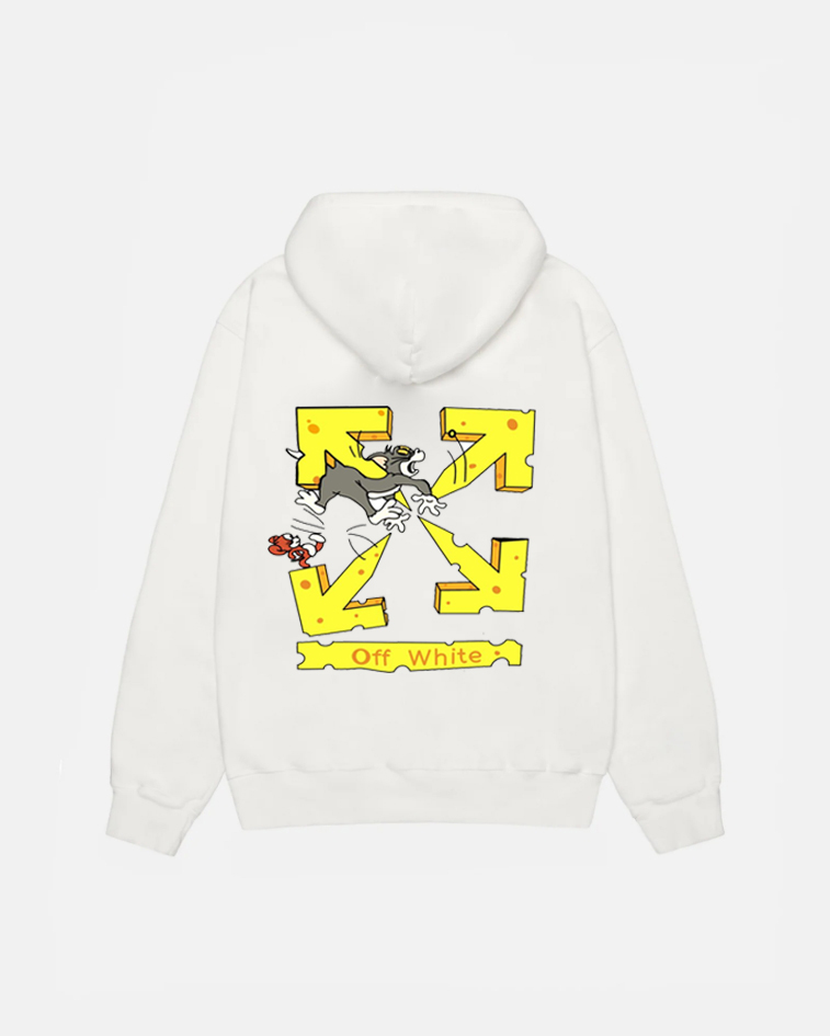 Off-White  人気のトムとジェリーのパーカー（ユニセックス）-Nanamallモール