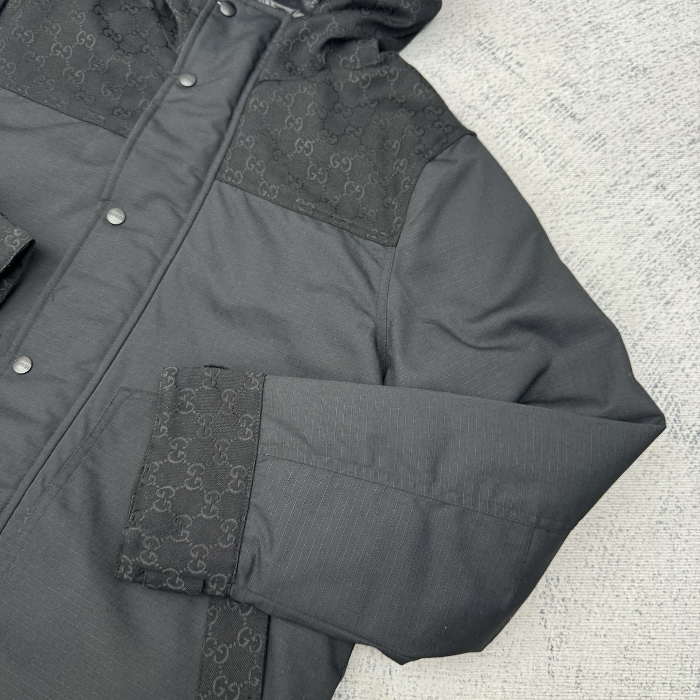 GUCCI グッチ 2025 FW秋冬新作 フード付き防風ロングスリーブダウンジャケット