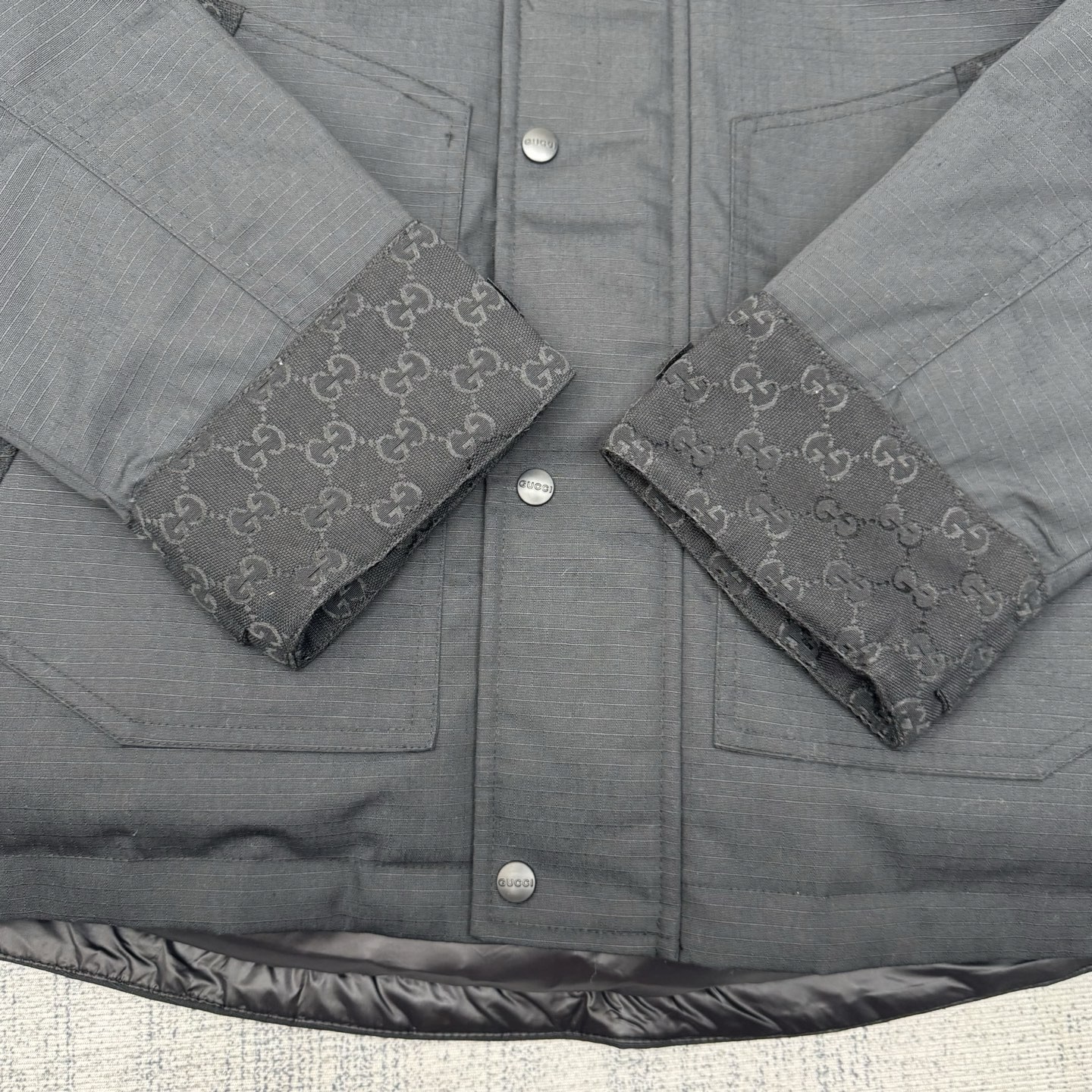 GUCCI グッチ 2025 FW秋冬新作 フード付き防風ロングスリーブダウンジャケット