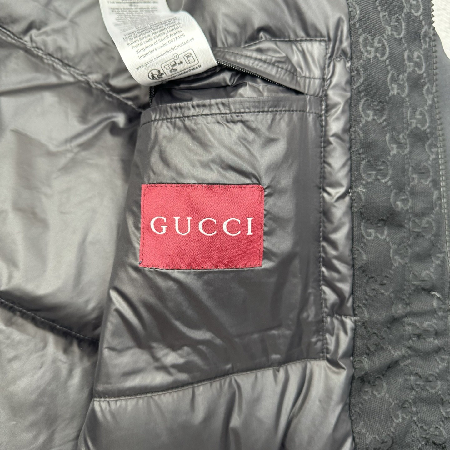 GUCCI グッチ 2025 FW秋冬新作 フード付き防風ロングスリーブダウンジャケット