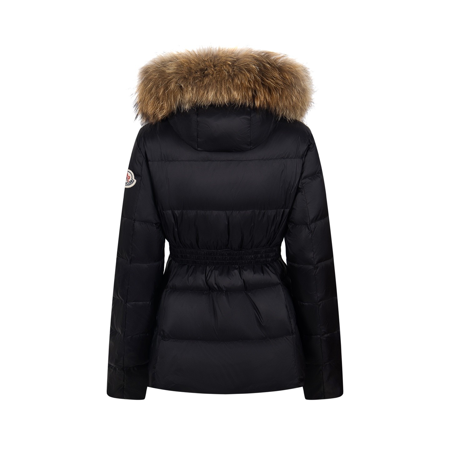 Moncler モンクレール 2025秋冬新作 Boed レディース 短款 フォックスファーカラー ベルト付き ダウンジャケット ブラック