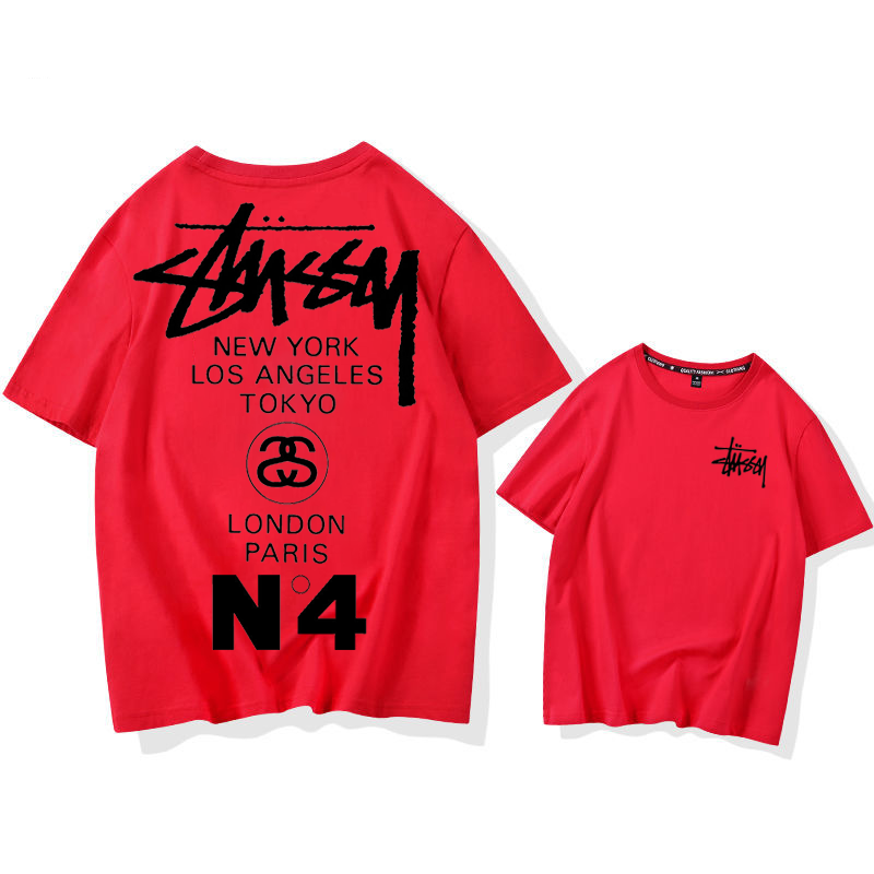 STUSSY street style fashionable casual short sleeves-Nanamallモール