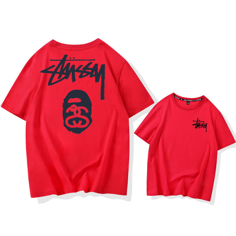 STUSSY street style fashionable casual short sleeves-Nanamallモール