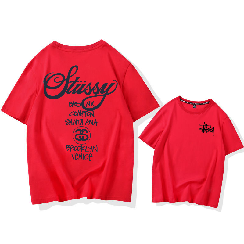 STUSSY street style fashionable casual short sleeves-Nanamallモール