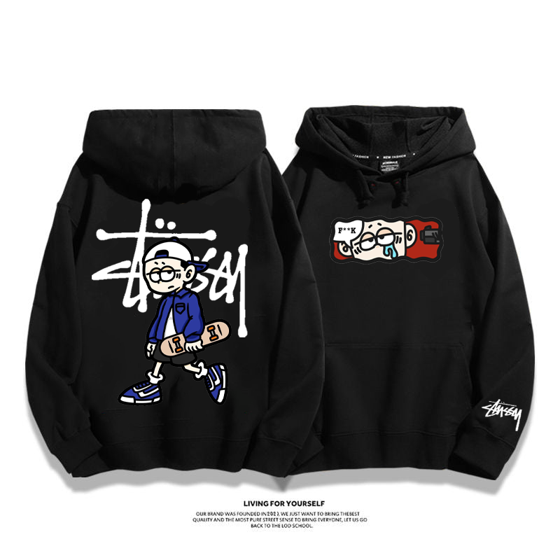 STUSSY skater boy hoodie-Nanamallモール
