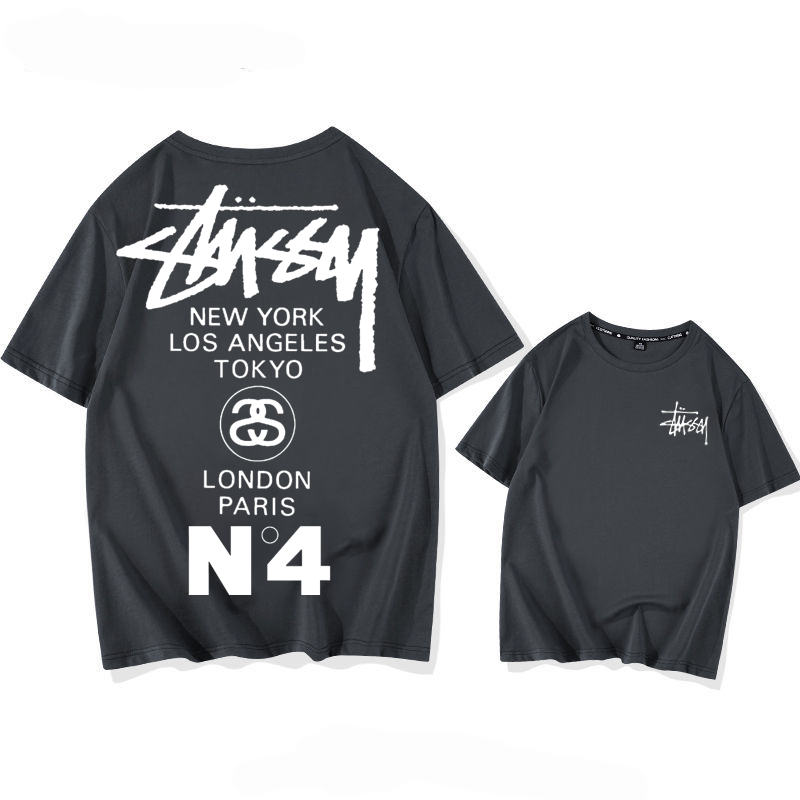 STUSSY street style fashionable casual short sleeves-Nanamallモール