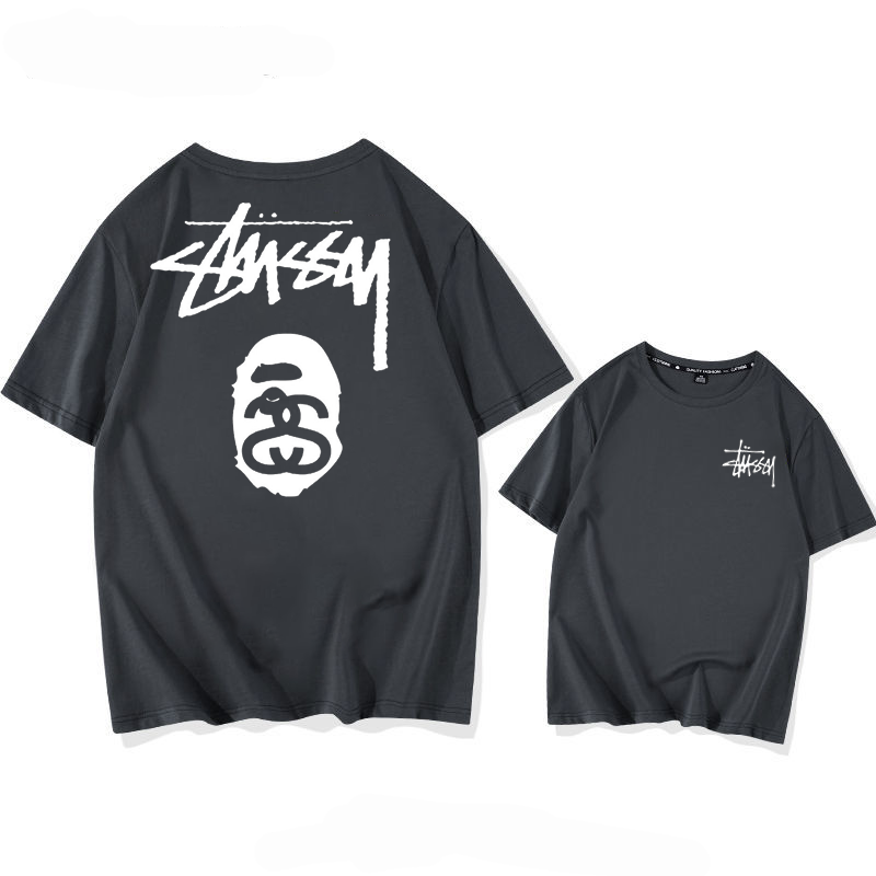 STUSSY street style fashionable casual short sleeves-Nanamallモール