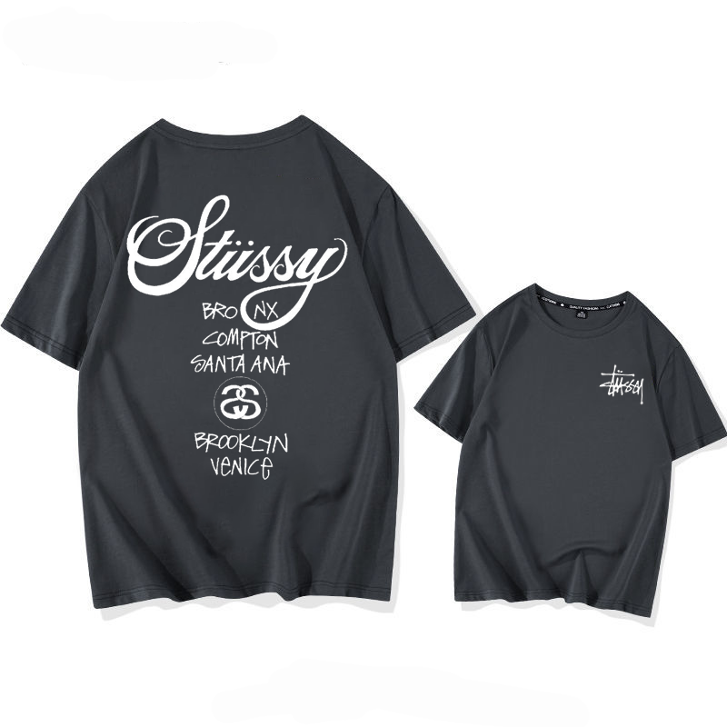 STUSSY street style fashionable casual short sleeves-Nanamallモール