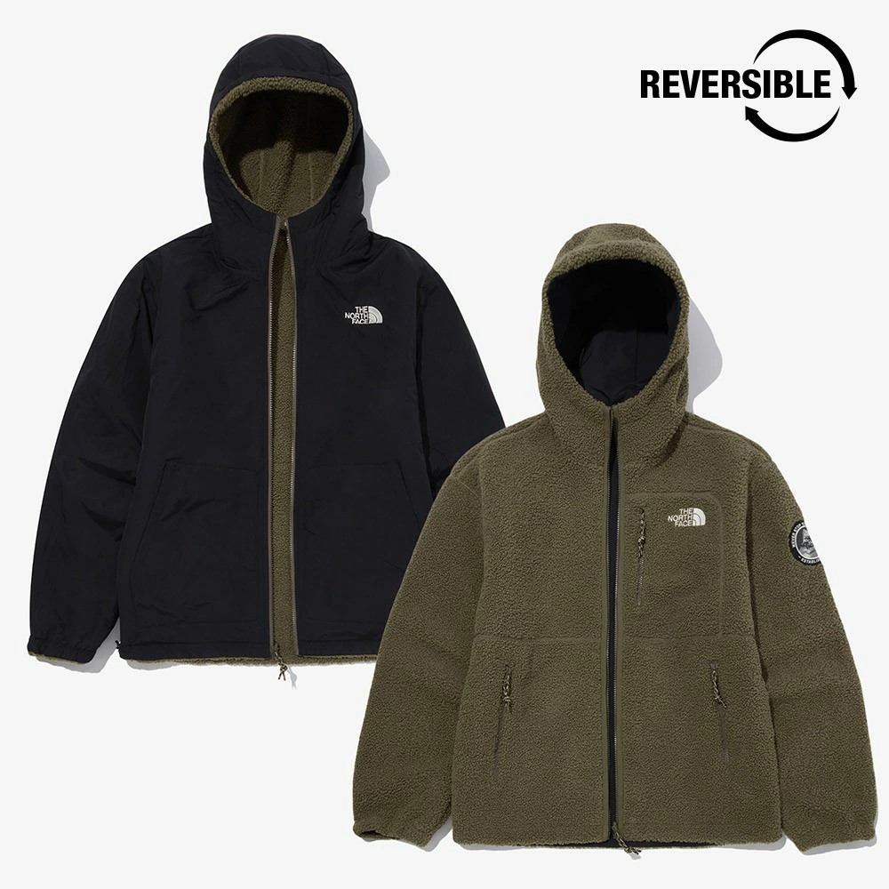 新作☆【送料無料】【THE NORTH FACE/ザ・ノースフェイス】DIXIE RVS FLEECE HOODIE/DIXIEリバーシブルボアフリースジャケット-Nanamallモール