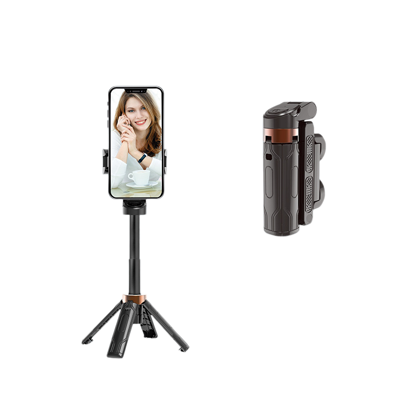 【เซลฟี่ + วิดีโอ + สตรีมสด】ที่วางมือถือไม้เซลฟี่บลูทูธขนาดเล็กหมุนได้360องศา