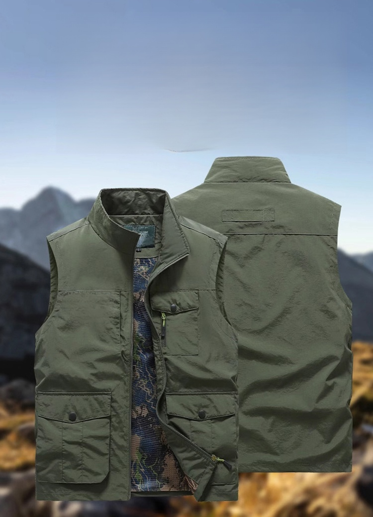 【มีช่องกระเป๋าหลายช่องและจุของได้มาก เหมาะกับทุกสัดส่วน】เสื้อกั๊กผู้ชายระดับไฮเอนด์ใหม่ปี 2025 นี้