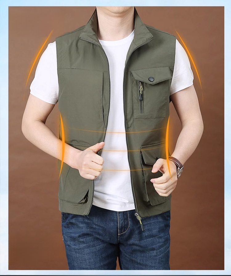 【มีช่องกระเป๋าหลายช่องและจุของได้มาก เหมาะกับทุกสัดส่วน】เสื้อกั๊กผู้ชายระดับไฮเอนด์ใหม่ปี 2025 นี้