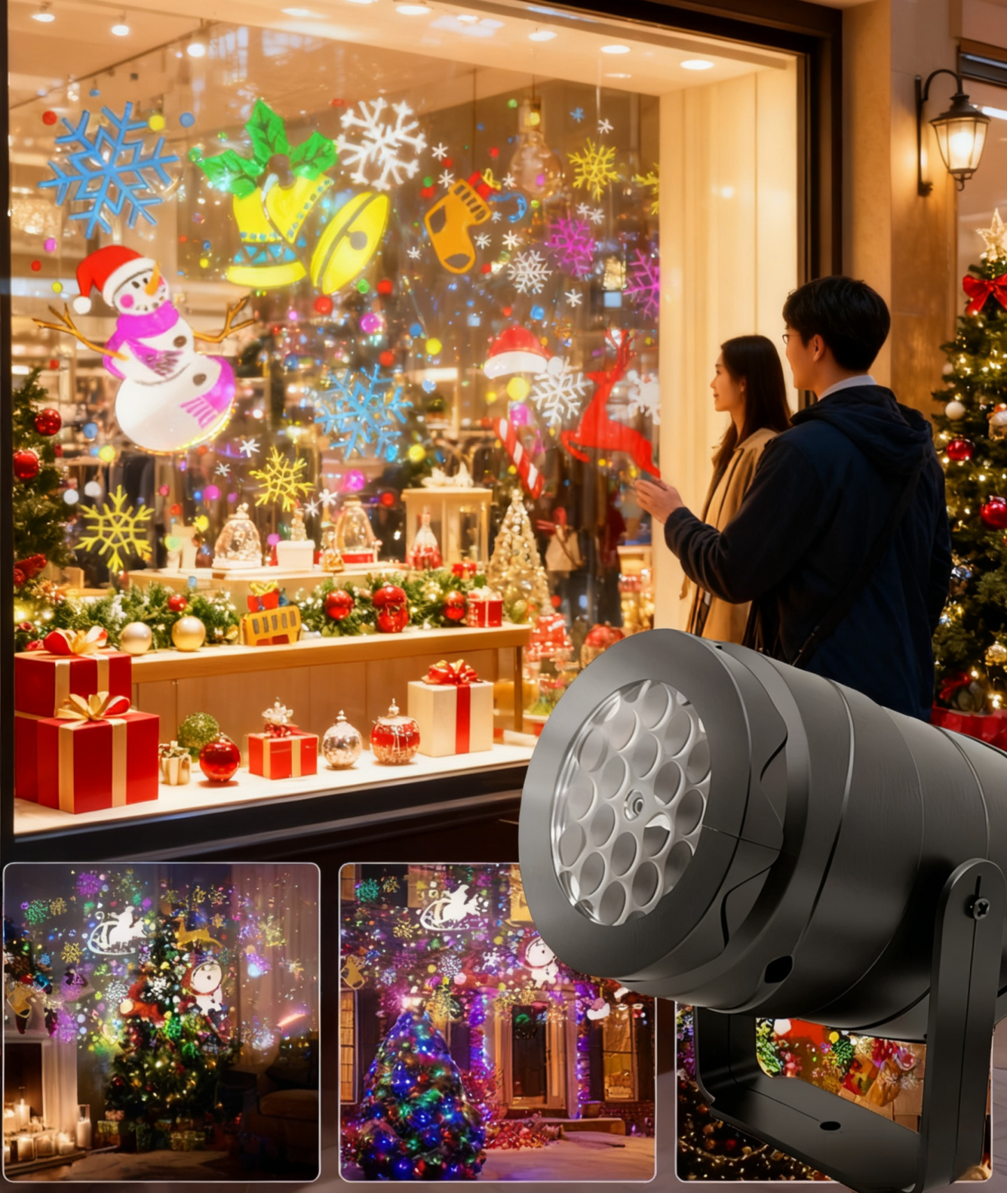 ไฟ LED ประหยัดไฟ สีสันสดใส ตกแต่งฉากงานคริสต์มาส