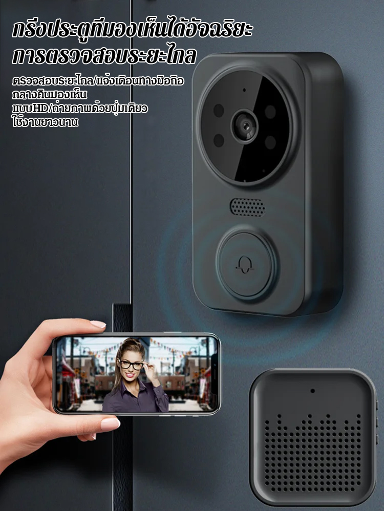 🔔กริ่งประตูบ้านยุคใหม่ 📸วิดีโอคุยเห็นหน้ากันได้ 
