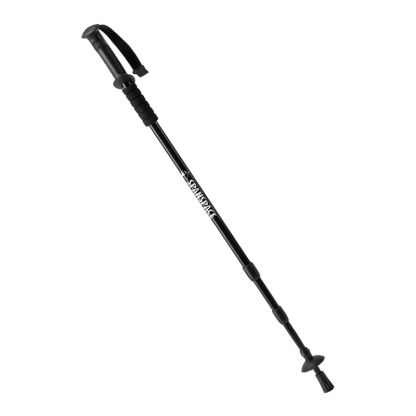 ไม้เท้าปีนเขาโลหะผสมอลูมิเนียมกันลื่นลดแรงกระแทกแบบยืดหดได้