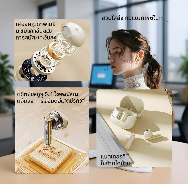 หูฟังบลูทูธไร้สายสำหรับแปลภาษา