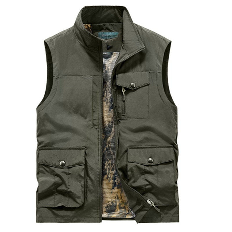 【มีช่องกระเป๋าหลายช่องและจุของได้มาก เหมาะกับทุกสัดส่วน】เสื้อกั๊กผู้ชายระดับไฮเอนด์ใหม่ปี 2025 นี้