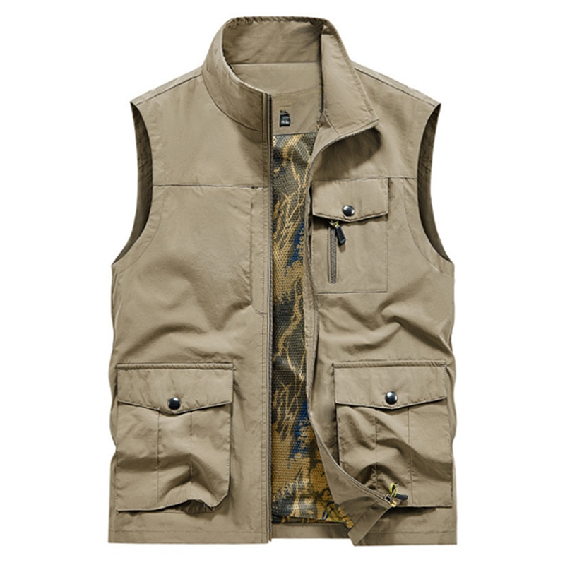 【มีช่องกระเป๋าหลายช่องและจุของได้มาก เหมาะกับทุกสัดส่วน】เสื้อกั๊กผู้ชายระดับไฮเอนด์ใหม่ปี 2025 นี้